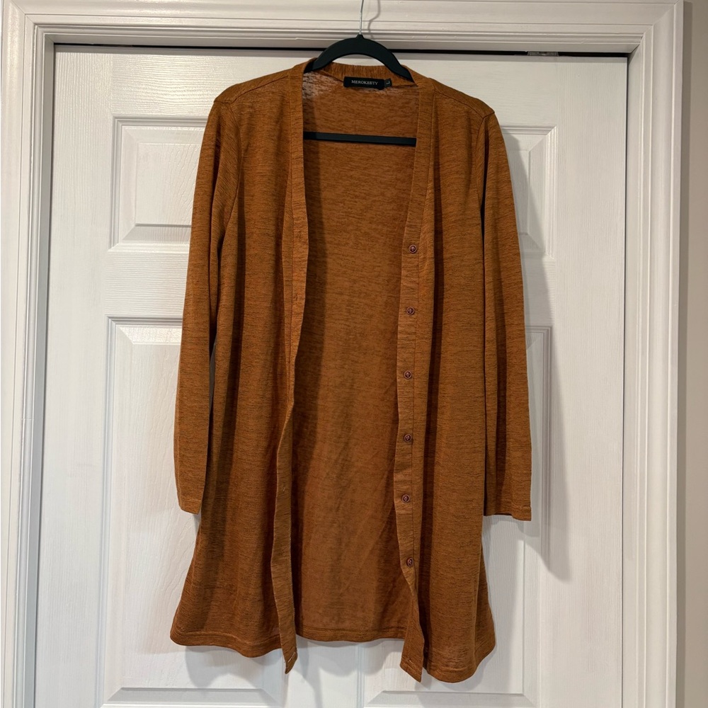 Elegant Tan Cardigan